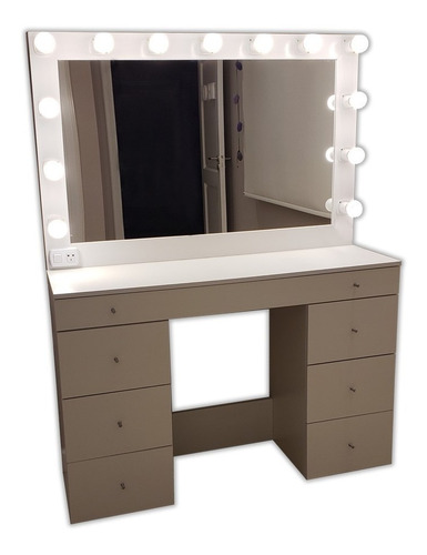 Espejos De Maquillaje 70 X 60 Con 7 Luces Led. Transportable O Colgar Camerinos,estilo Hollywood, Makeup Todoespejos