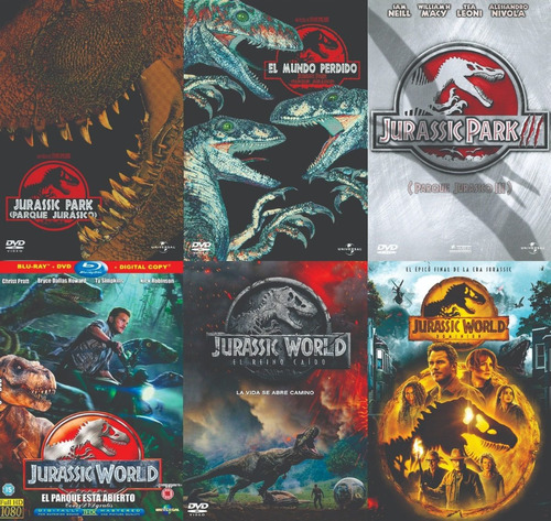  Saga Jurassic Park - Jurassic World Completa Dvd