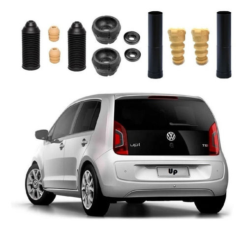Kit Batente Coxim Dianteiro Traseiro Vw Up 2014 2015 2016