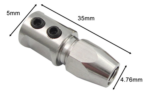 Acoplador De Eje Flexible, 5 Mm X 4,76 Mm Hacia Adelante