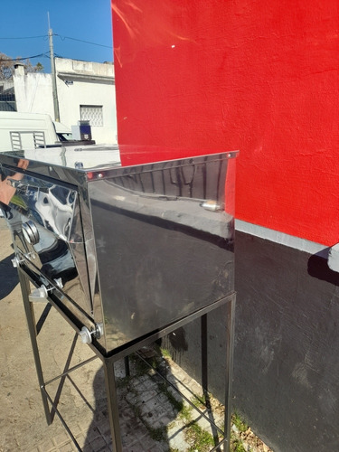 Imagen 7 de 8 de Horno A Gas Para 2 Bandejas De 60x40 En Acero Inox Nuevo Ok.