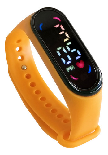 Naranja - Nueva Pulsera Led M7 Táctil Deportiva Resistente A