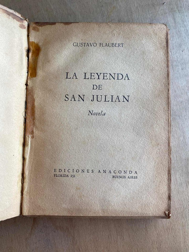 La Leyenda De San Julian - Flaubert, Gustavo