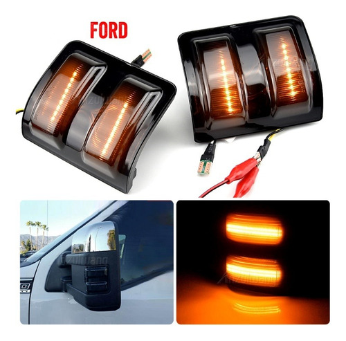 Cocuyos De Retrovisor Ford Super Duty Con Luz Led  Par