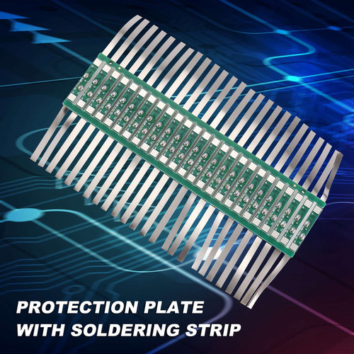 Placa De Proteção De 100 Unidades 3a Bms Para 1x 3.7v 18650