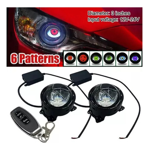 Pc Lente Led Evil Eye De 2 X 12 V En Modo Automático