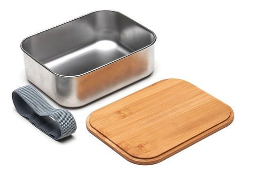 Imagen 6 de 9 de Contenedor De Alimentos Boite De Acero C/elastico | Giveaway