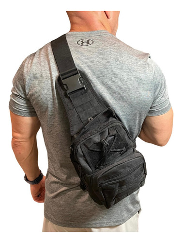 Bolsa Táctica De Bandolera Gunzee 1l Compacta Para Hombres