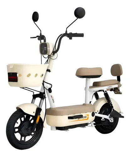 Bicicleta Elétrica Duos Bike Bee 500 Watts 48v C/ Alarme - Bege