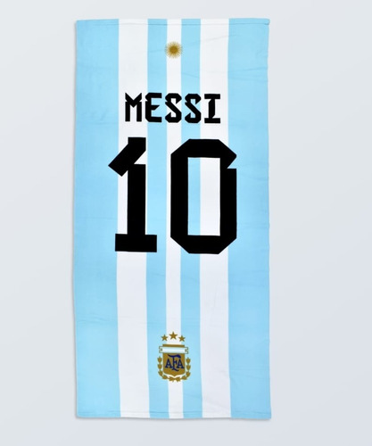Toallon Playero Argentina Campeón Mundial 4 Diseños Messi!