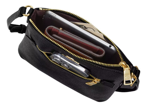 Cartera Crossbody Coach Mini Rowan - Marron