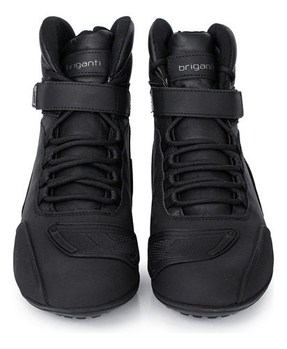 Borcego Cuero Hombre Botita Zapato Moto Reforzada Briganti