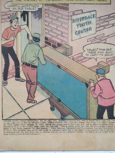 The World Jughead, Archie Giant Séries Magazine Hq Gibi 227 (Usado)