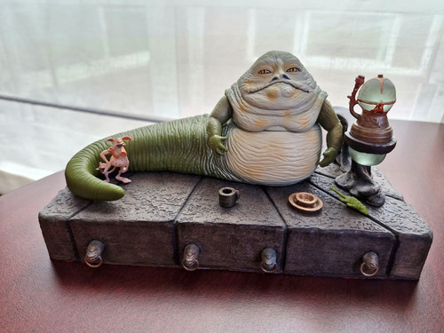 Star Wars Jabba The Hutt Trono 3d Printed 3.75 Pulgadas (Usado)