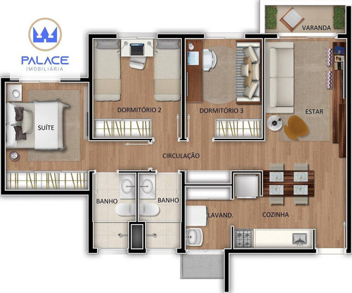 Imagem 6 de 29 de Apartamento Com 3 Dormitórios À Venda, 66 M² Por R$ 335.000,00 - Santa Cecília - Piracicaba/sp - Ap1022