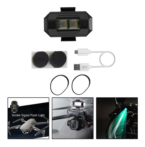 Drone Navegación Luz Led Carga Usb Compatible Con Dji Mini3