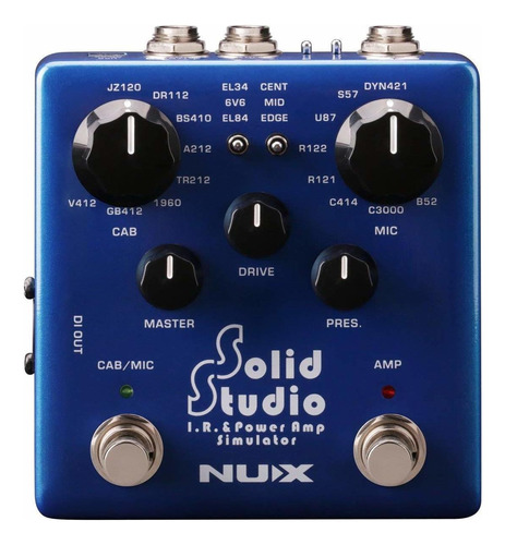 Nux Studio Series Solid Studio Amp Simulator Ir Loader (l