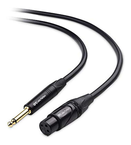 Cable Matters Cable De Micrófono Xlr A 1/4 Ts De 6 Pies, Hem