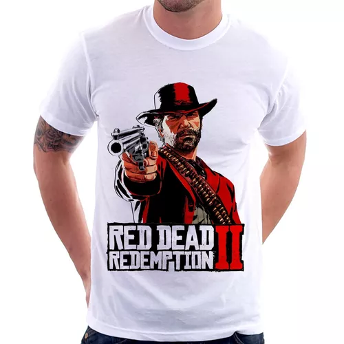 Camiseta Camisa Red Dead Redemption 2 Jogo Arthur Morgan 01 em