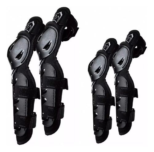 Protecciones Rodilleras Y Coderas Articuladas Moto Y Bici