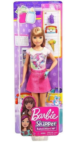 Muñeca Barbie Skipper Babysitters Mattel Fhy89