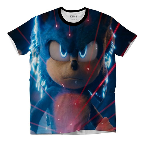 Playera Niño Sonic Erizo Pelicula Spandex Calidad Premium