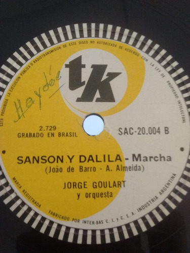 Jorge Goulart Black Out Abel Y Su Conj Disco Pasta Tk C23