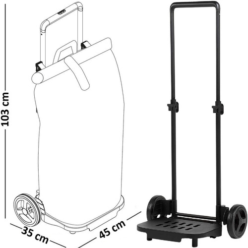 Imagen 3 de 10 de Chango De Compras Plegable Carro Facil Guardado Gimi Italia