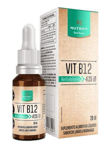 Kit 2x: Vitamina B12 Líquida Nutrify 20ml