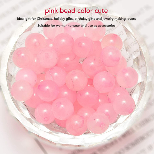 Perlas De Cuarzo Rosa, 340 Unidades, 4 A 10 Mm, Color Rosa N