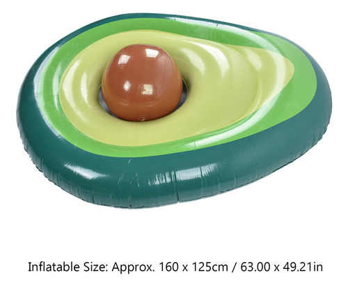 Alberca Flotante De Pvc Con Forma De Aguacate, Balsa, Tumbon