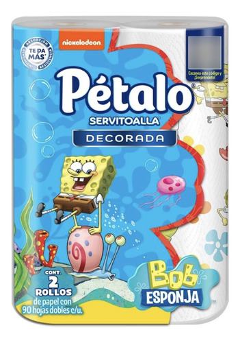 Servitoalla Pétalo Decorado Bob Esponja Edición Limitada