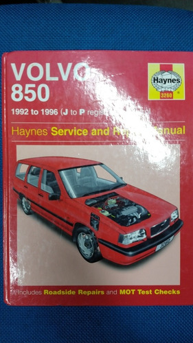 Manual Haynes De Volvo 850 Modelos De 1992 A 1997 Sedan E Sw