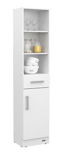 Despensero Columna 1.80m - 1 Puerta 1 Cajon Express Mosconi Color Blanco