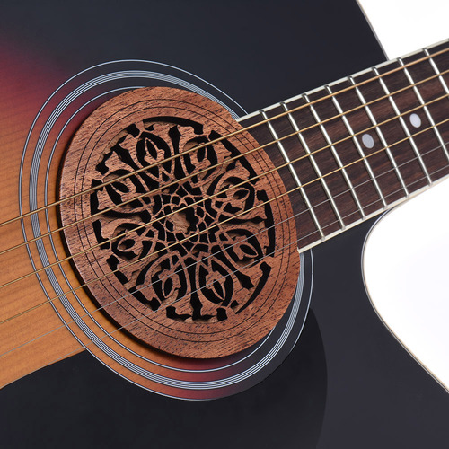 Soundhole Cover Guitar Sound Wooden Soundhole Feedback