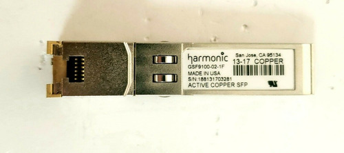 Imagen 2 de 10 de Harmonic Gsf9100-02-1f Sfp-t De Cobre Rj45 100 M Distancia