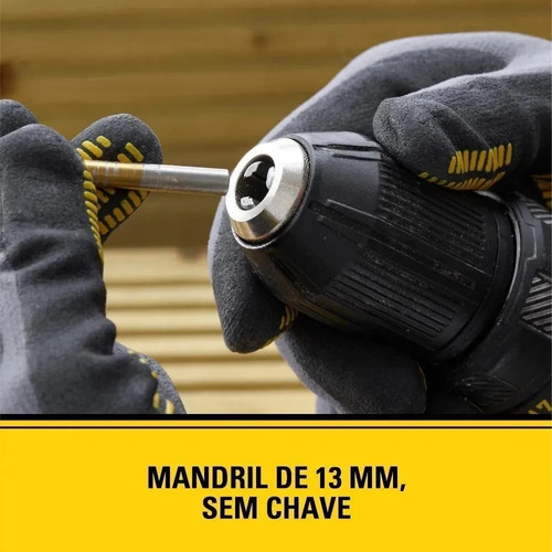 Furadeira parafusadeira de impacto sem fio de 13mm Stanley SCD711C2K 20V + 2 baterías de 1.5Ah + acessório com maleta de transporte