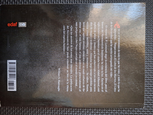 Libro Necronomicon Tapa Blanda (Usado)
