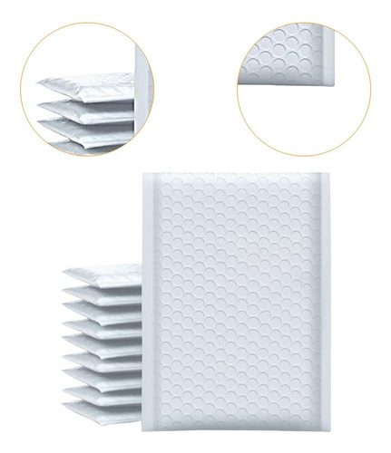 100x Envelopes Bolha Para Envio, 6 Polegadas X 10,5