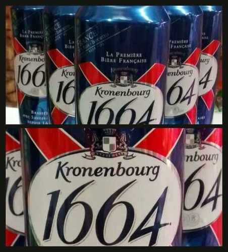 Cerveza Francesa Lata De 500 Ml Kronenbourg 1664
