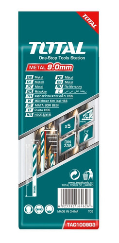 Broca Metal Hss Total Tools Tac100903
