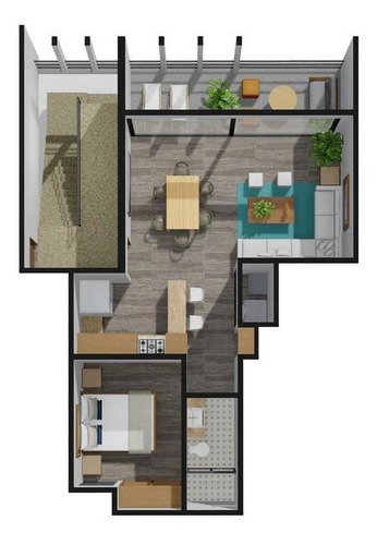 Imagen 9 de 14 de Departamento En Venta En Mezcales De 1 Recámara Araquuna