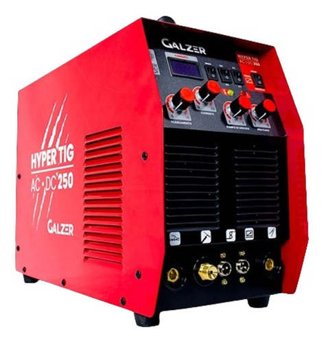 Máquina De Solda Tig Ac/dc Hypertig 250a Para Alumínio Cor Vermelho Frequência 50/60hz 220v
