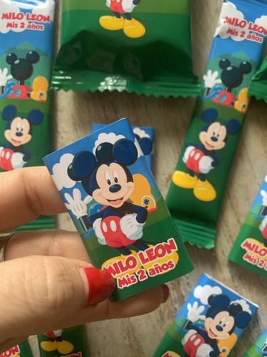 Golosinas Personalizadas  Mickey Mouse  Para 10 Invitados