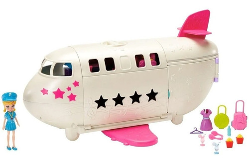 Polly Pocket Avião Jatinho Fabuloso Mattel