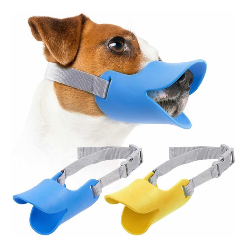 Bozal Protector Seguridad Para Perros Flexible Diseño Pato