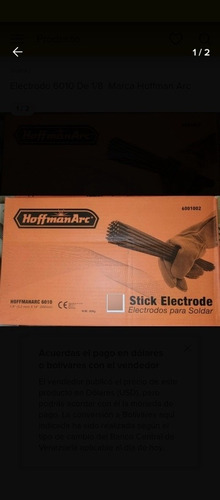 Electrodos 6010 1/8 (3.2mm) X 14  Marca Hoffman Arc