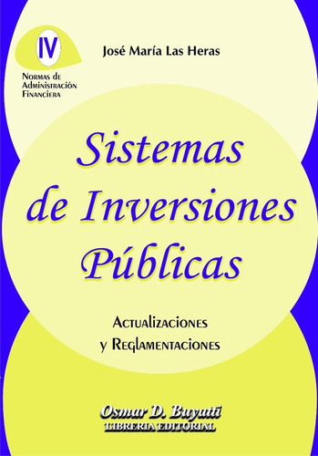 Libro Sistemas De Inversiones Públicas Las Heras