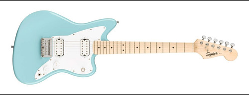 Guitarra Eléctrica De Squier Mini Jazzmaster, Daphne Blue,