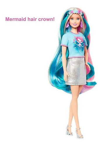 Barbie Cabello Fantasía Con Looks De Sirena Y Unicornio